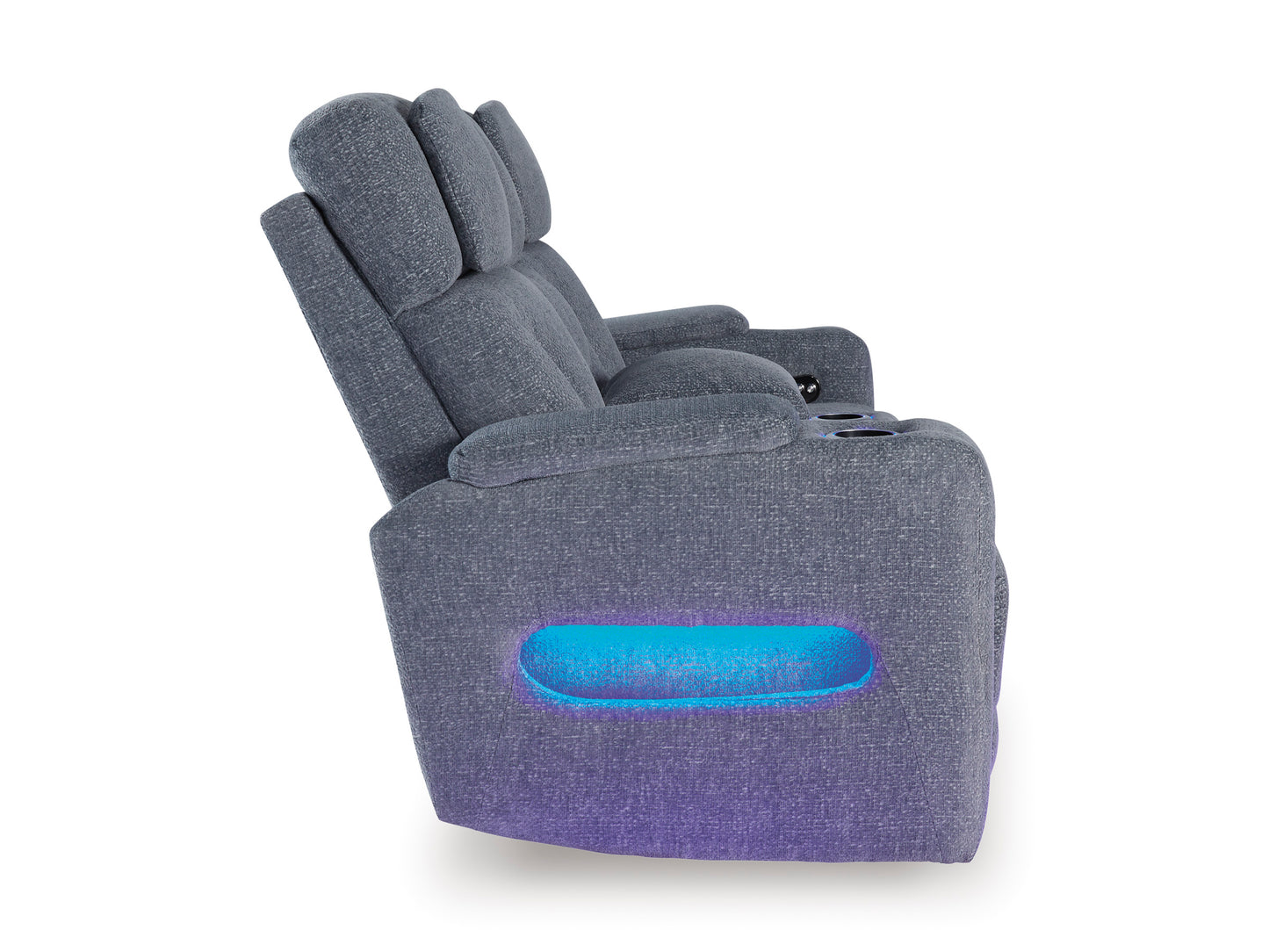 Forest Lake Loveseat With Console With Headrest