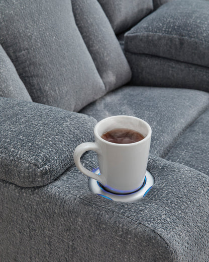 Forest Lake Loveseat With Console With Headrest