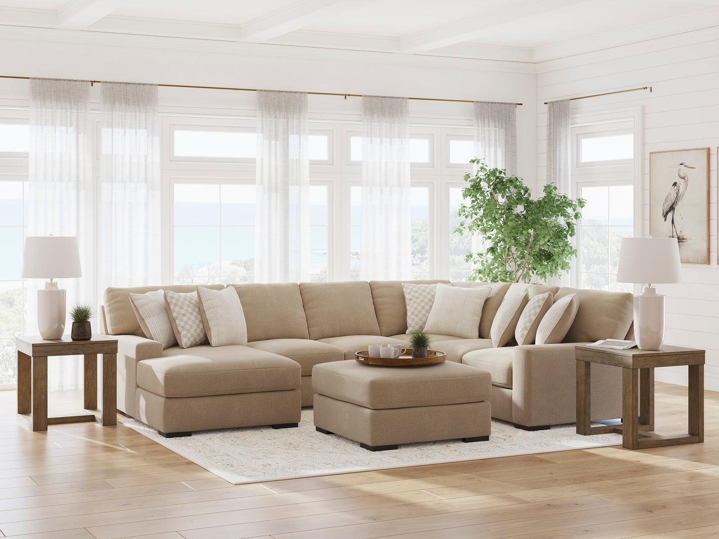 Larce 5 piece Sectional Sofa Set