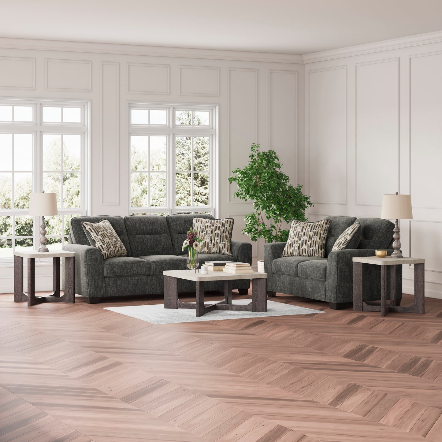 Lonoke Sofa Set (3+2+1)