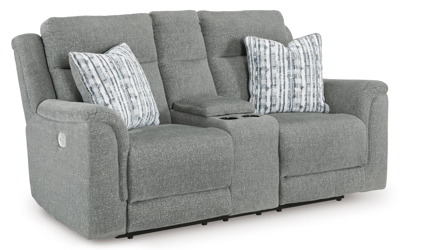 Overflow Loveseat With Console With Headrest
