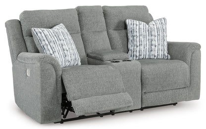 Overflow Loveseat With Console With Headrest