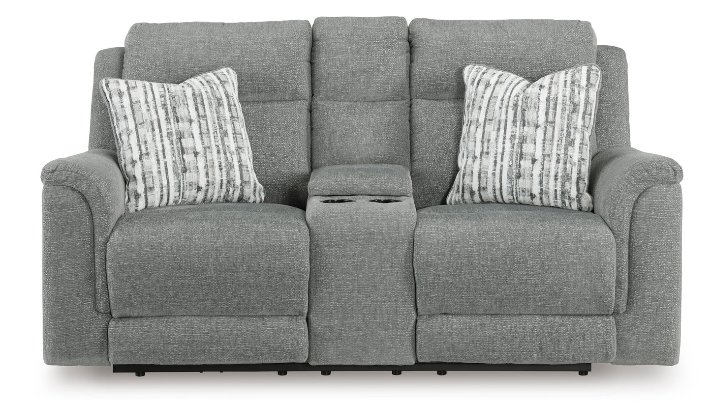 Overflow Loveseat With Console With Headrest