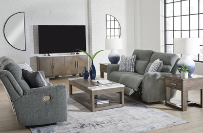 Overflow Loveseat With Console With Headrest