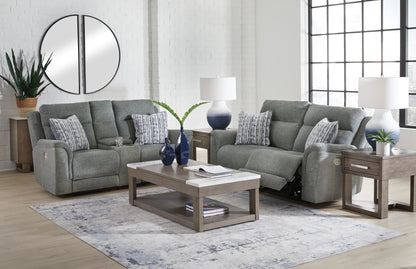 Overflow Loveseat With Console With Headrest