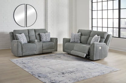 Overflow Loveseat With Console With Headrest