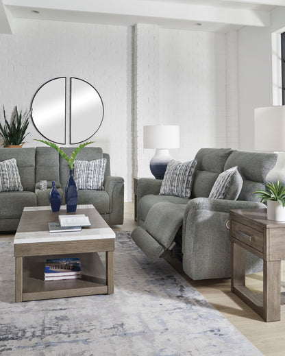 Overflow Loveseat With Console With Headrest