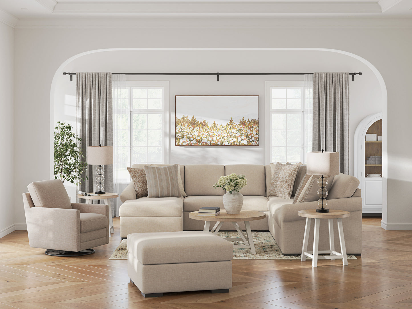 LadyMae 5 piece Sectional Sofa Set