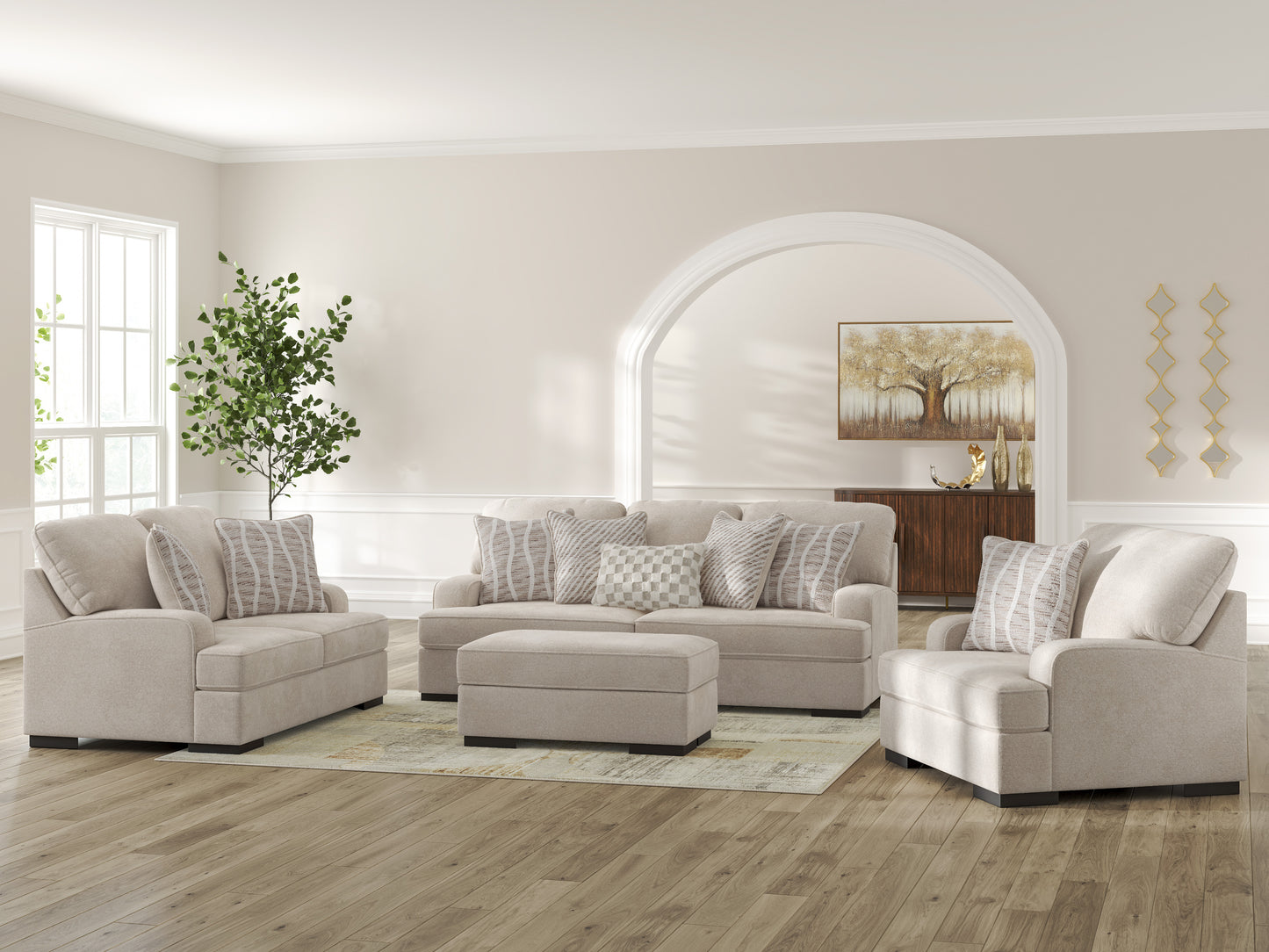 High Profile Sofa Set (3+2+1)