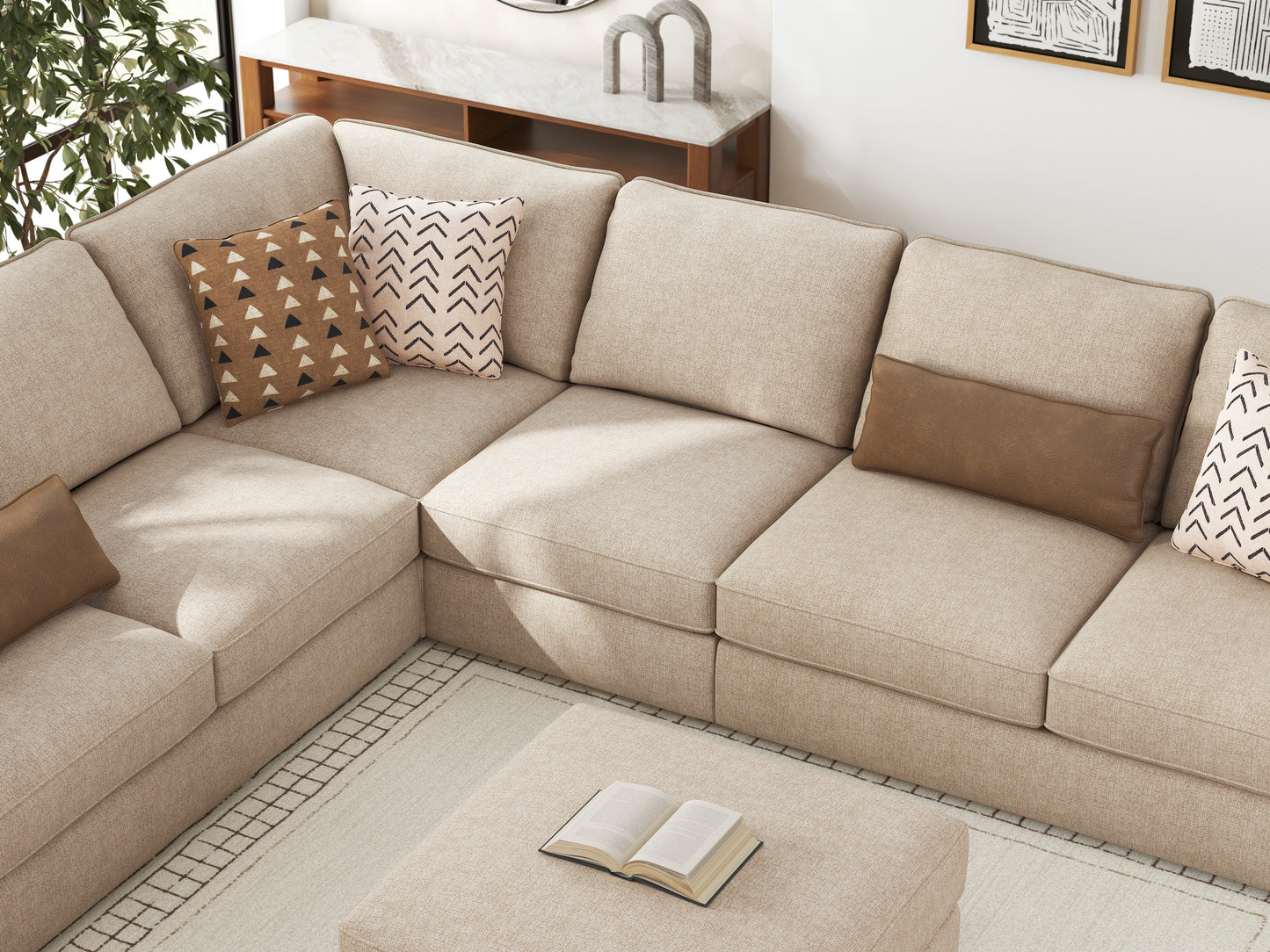Seyler 4-piece Sectional Sofa Set