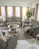 Stately Check Sofa With With Headrest