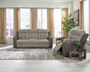 Stately Check Sofa With With Headrest