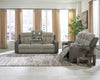 Stately Check Sofa With With Headrest