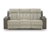 Stately Check Sofa With With Headrest