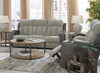 Stately Check Sofa With With Headrest