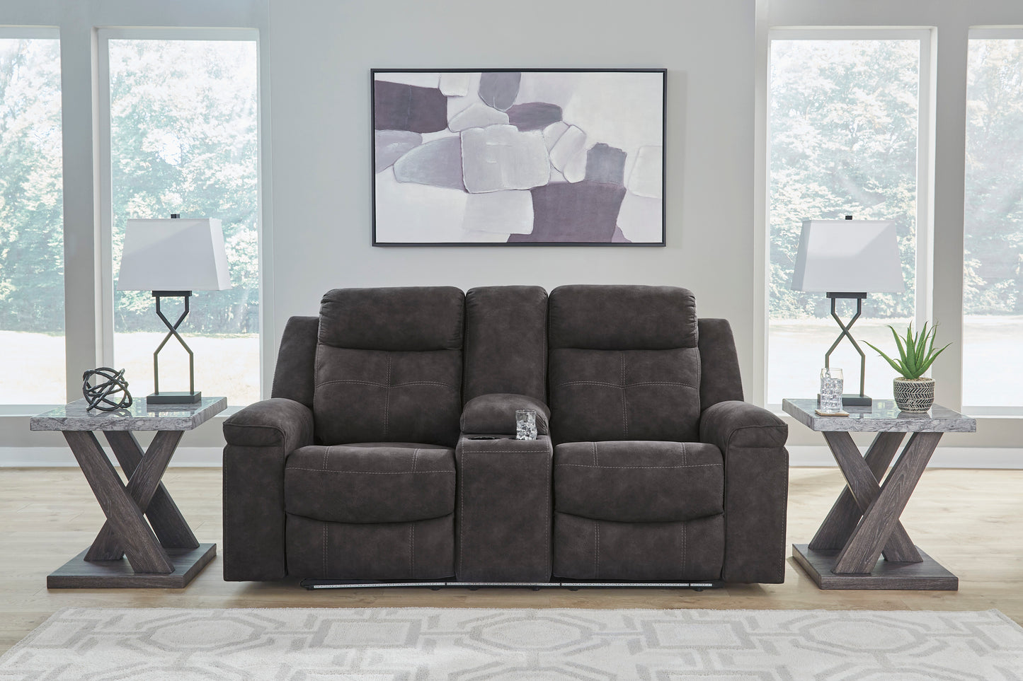 Brysonview Loveseat With Console