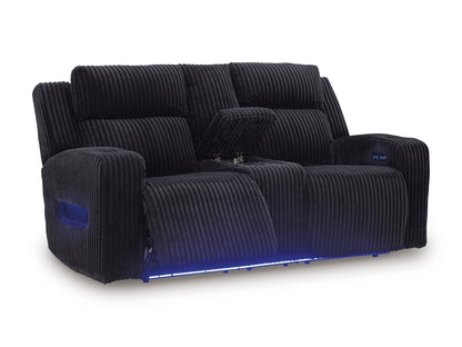 Twinbrooke Loveseat With Console With Headrest