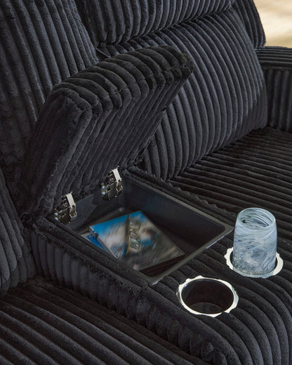 Twinbrooke Loveseat With Console With Headrest