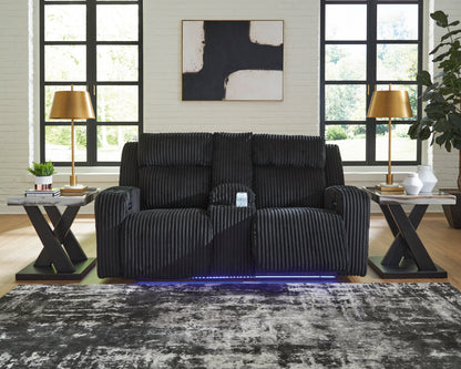 Twinbrooke Loveseat With Console With Headrest