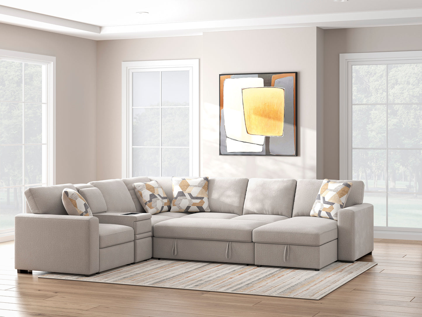 Flaglere 5-piece Sectional Sofa Set