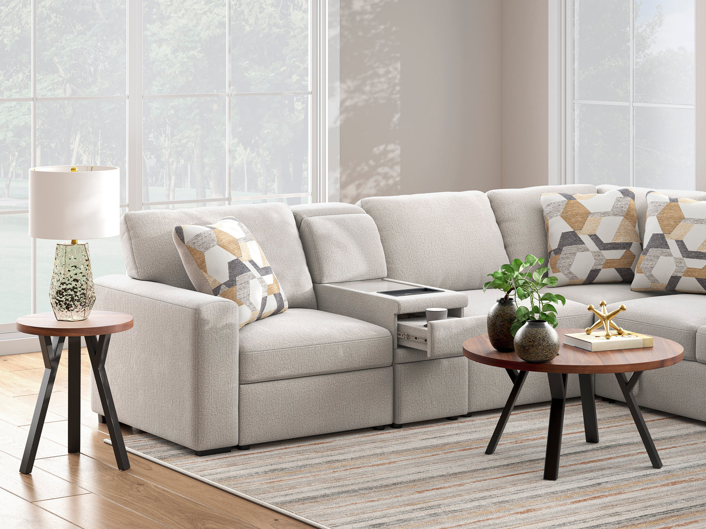 Flaglere 5-piece Sectional Sofa Set