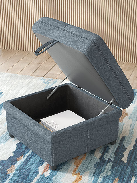 Ruffner  Ottoman with storage