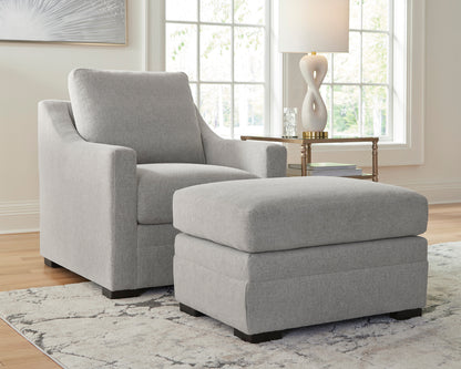 Ivory Brook Ottoman