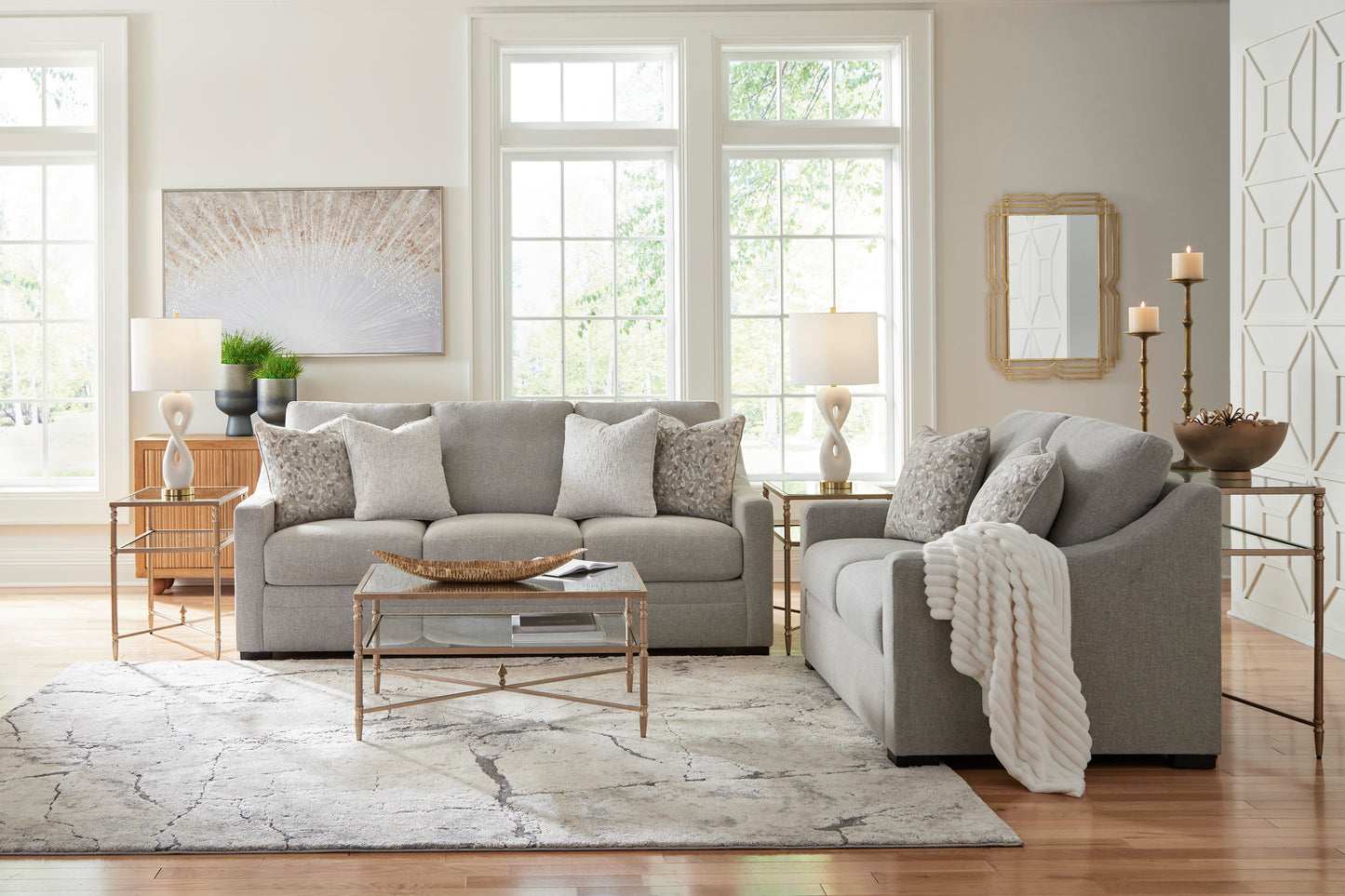 Ivory Brook Sofa Set (3+2+1)