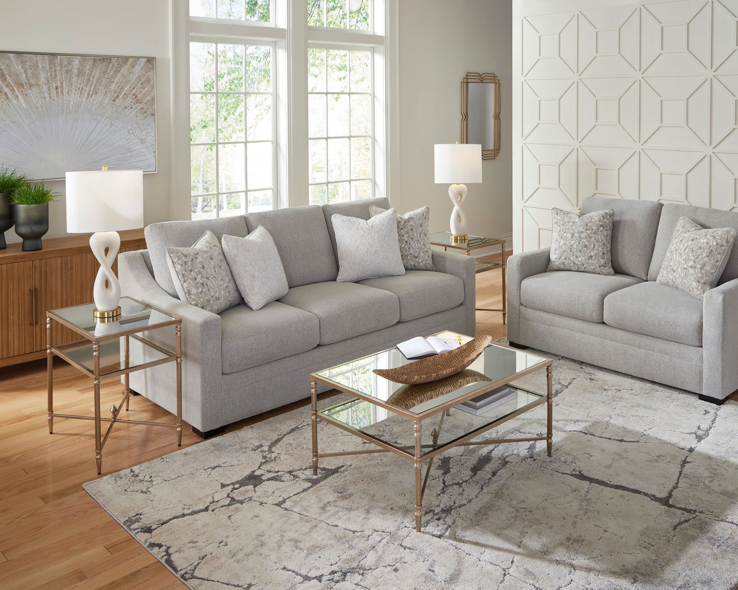 Ivory Brook Sofa Set (3+2+1)