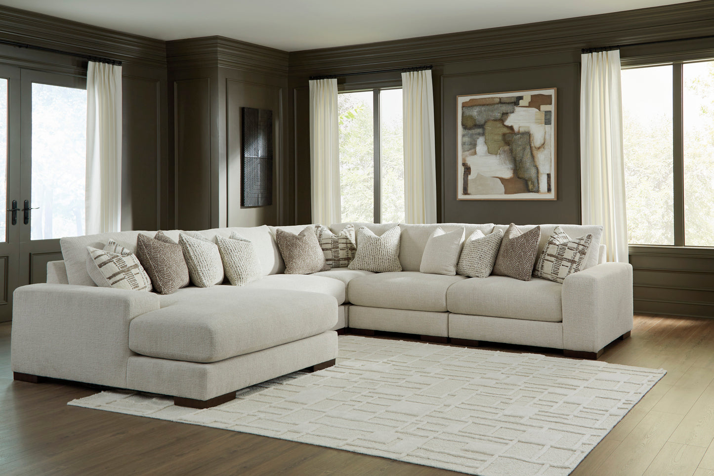 Barrelton 5 piece sectional Sofa Set