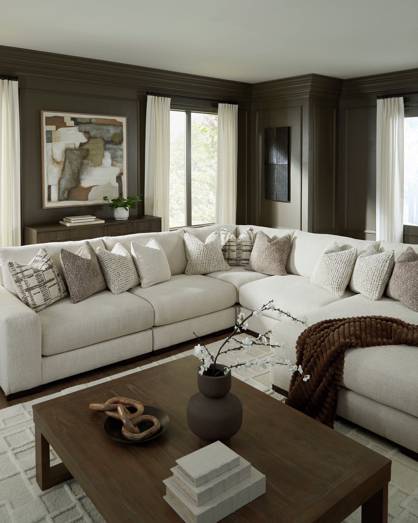 Barrelton 5 piece sectional Sofa Set