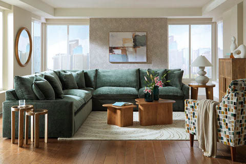 Carriage 3-piece Sectional Sofa Set