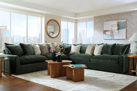 Carriage 3-piece Sectional Sofa Set