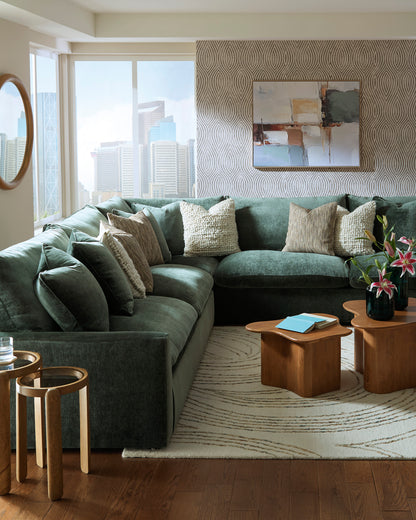 Carriage 3-piece Sectional Sofa Set