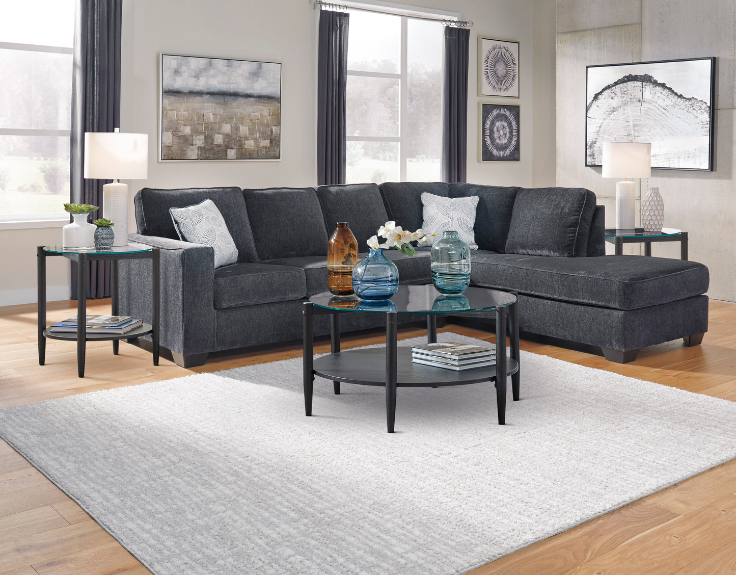Altari 2 Piece Sectional Sofa Set