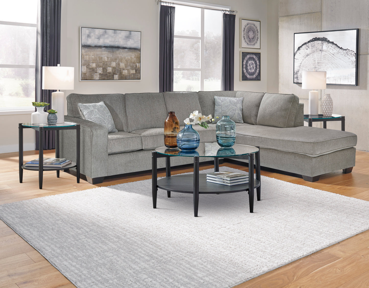Altari 2 Piece Sectional Sofa Set