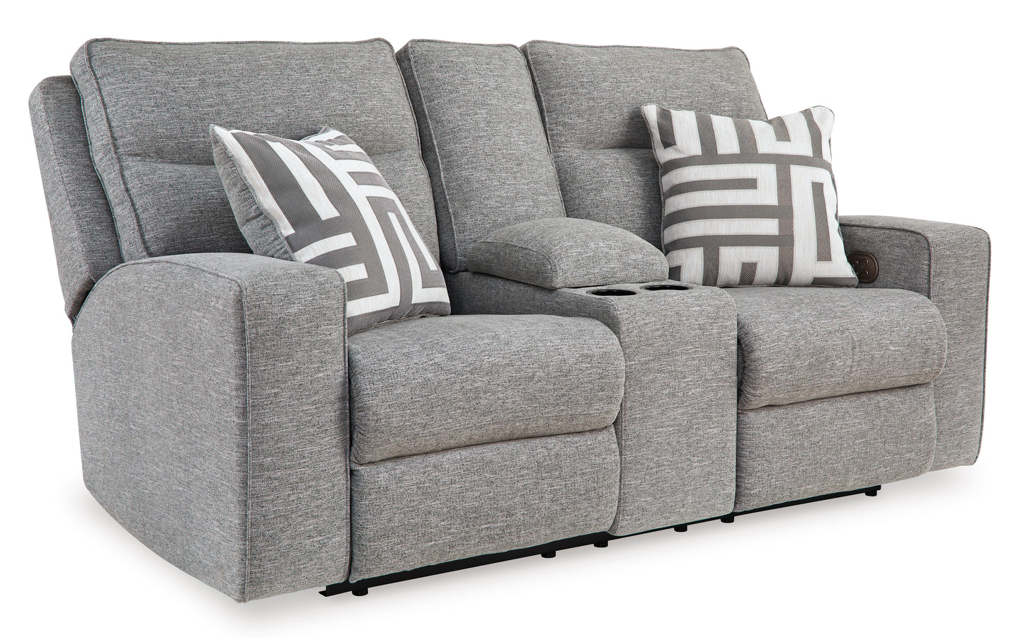 Biscoe Loveseat With Console With Headrest