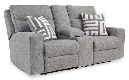 Biscoe Loveseat With Console With Headrest