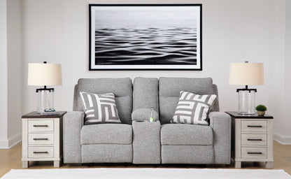 Biscoe Loveseat With Console With Headrest