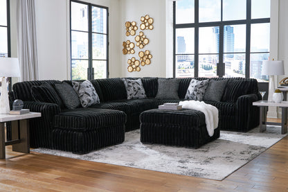 Midnight-Madness 4-piece Sectional Sofa Set