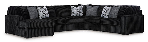 Midnight-Madness 4-piece Sectional Sofa Set