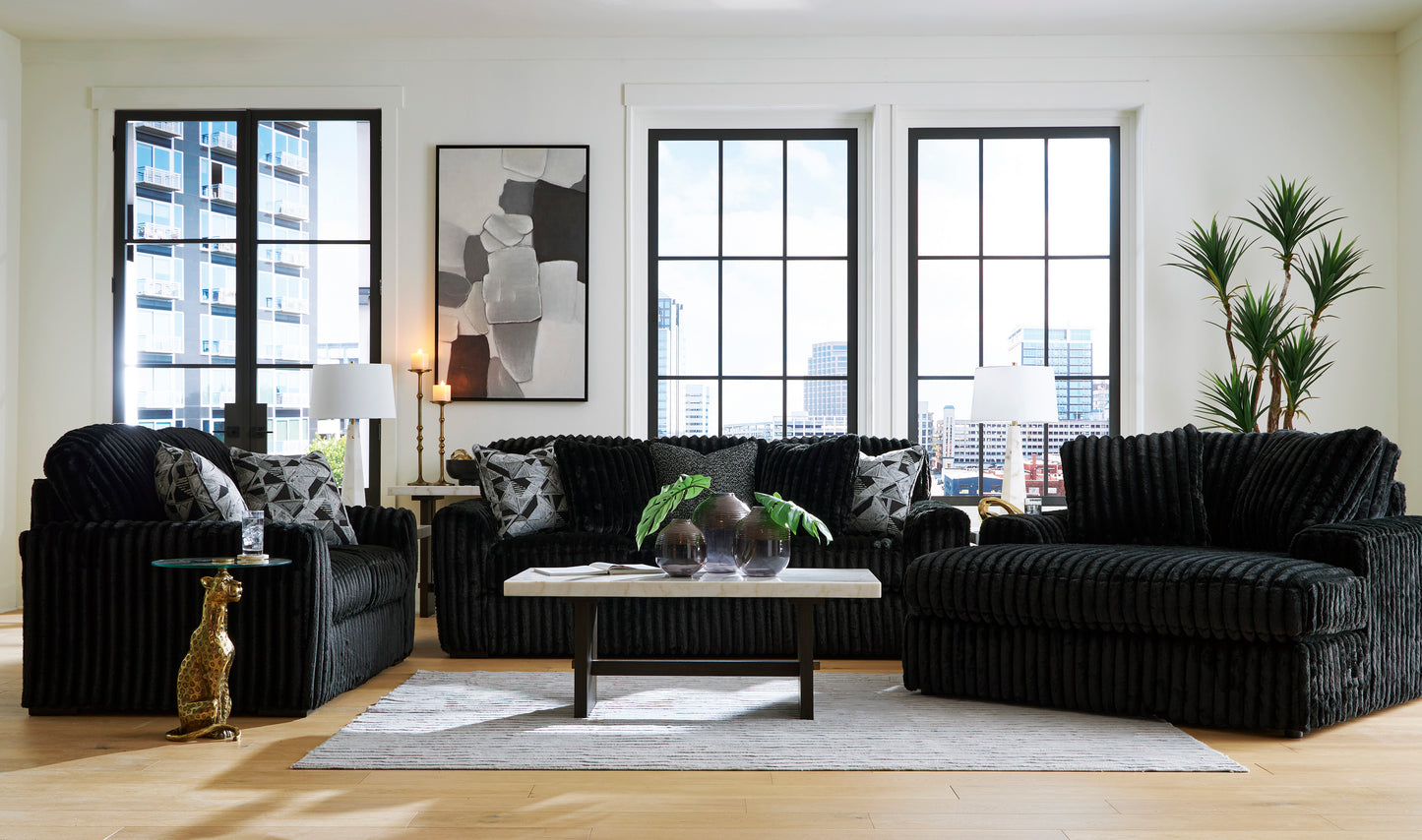 Midnight-Madness Sofa Set (3+2+1)