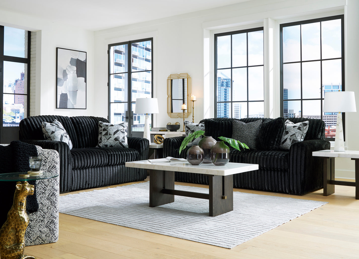 Midnight-Madness Sofa Set (3+2+1)