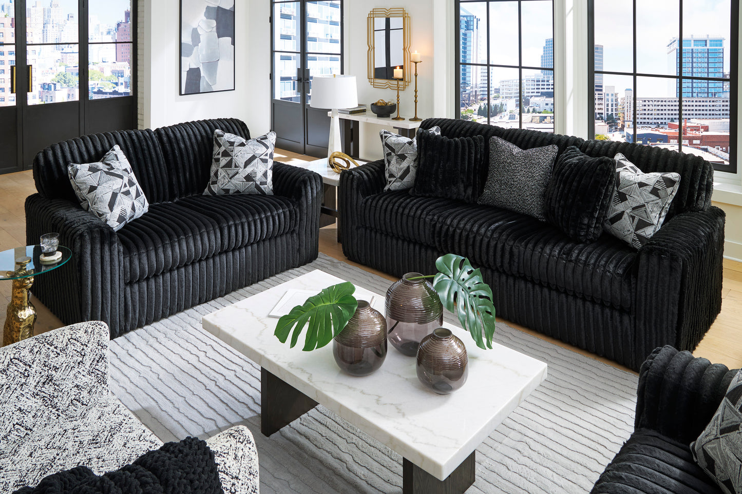 Midnight-Madness Sofa Set (3+2+1)