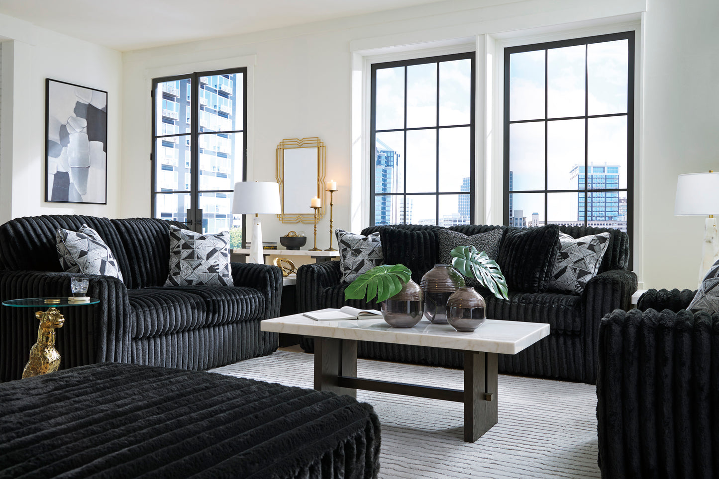 Midnight-Madness Sofa Set (3+2+1)