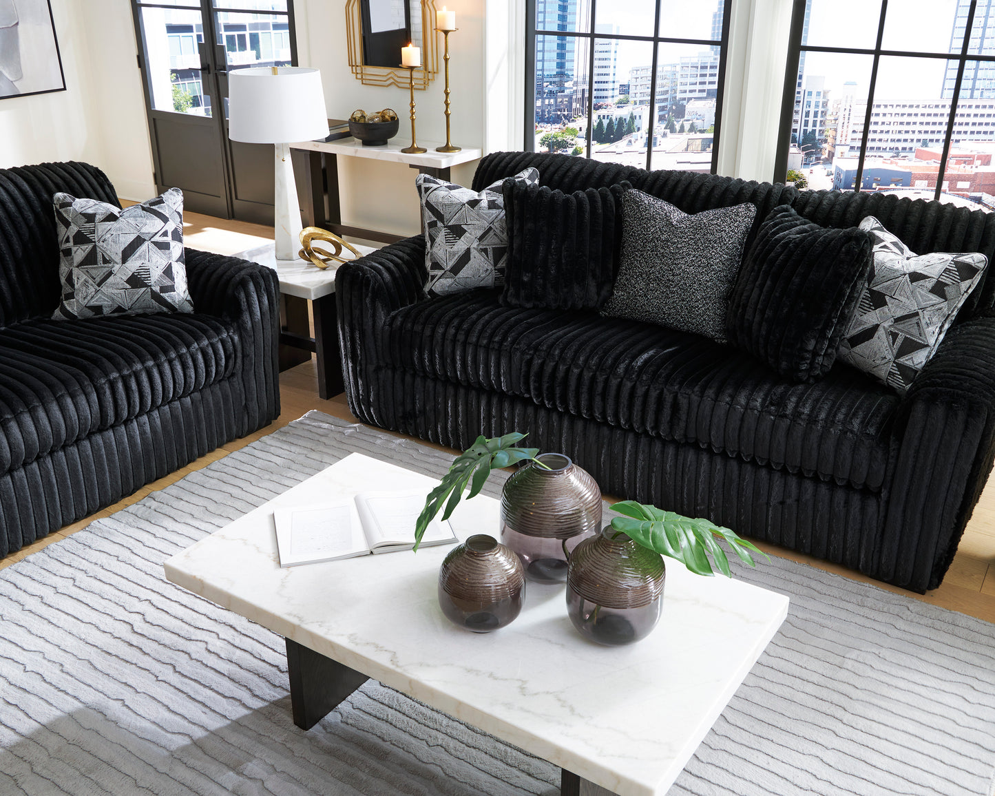 Midnight-Madness Sofa Set (3+2+1)