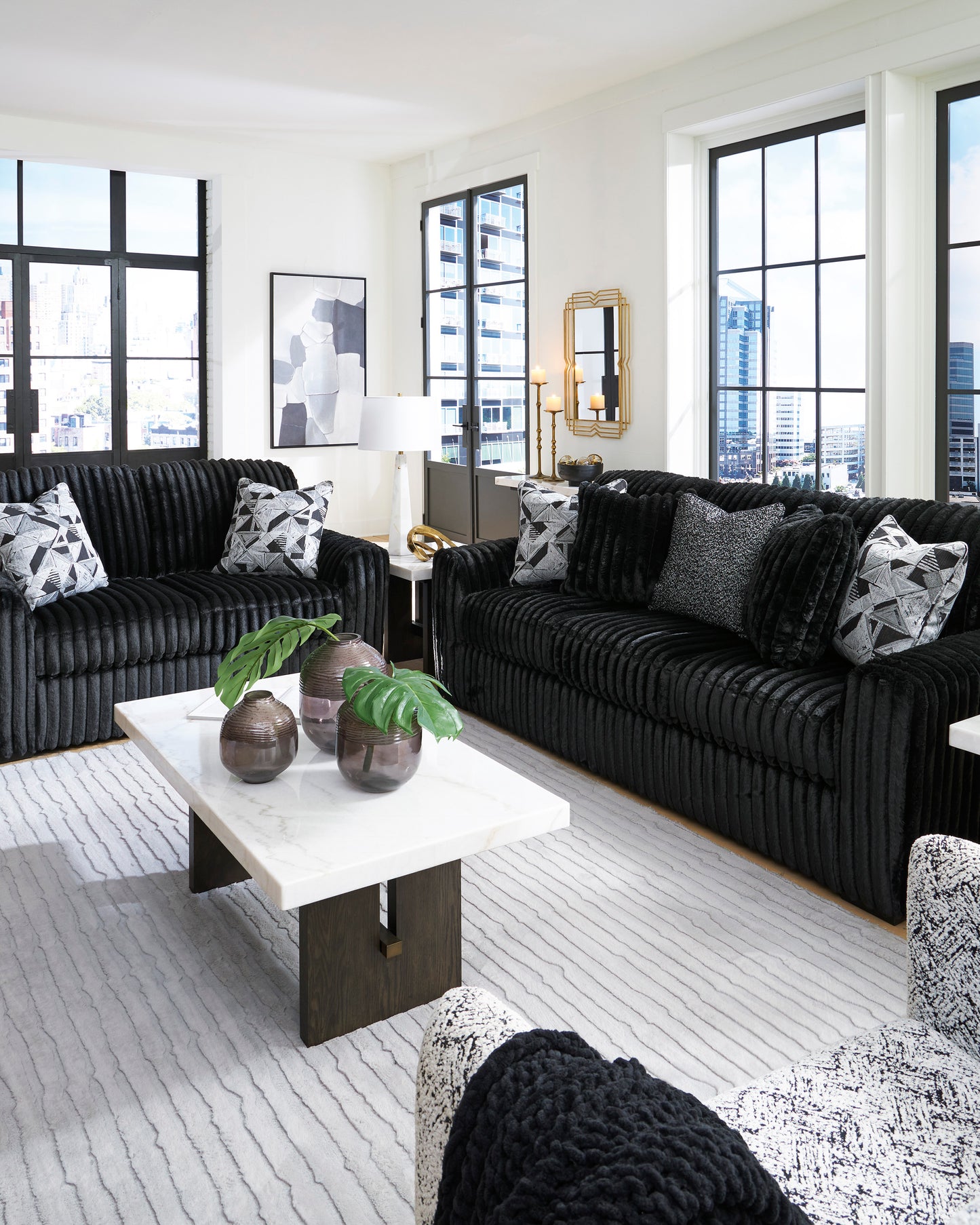 Midnight-Madness Sofa Set (3+2+1)