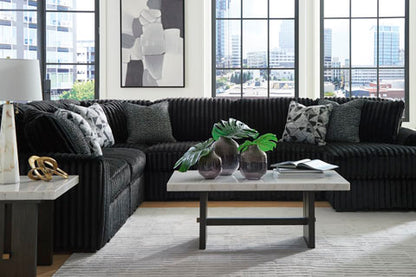 Midnight-Madness 4 piece Sectional Sofa Set