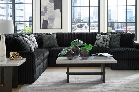 Midnight-Madness 4-piece Sectional Sofa Set