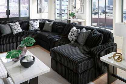 Midnight-Madness 4 piece Sectional Sofa Set